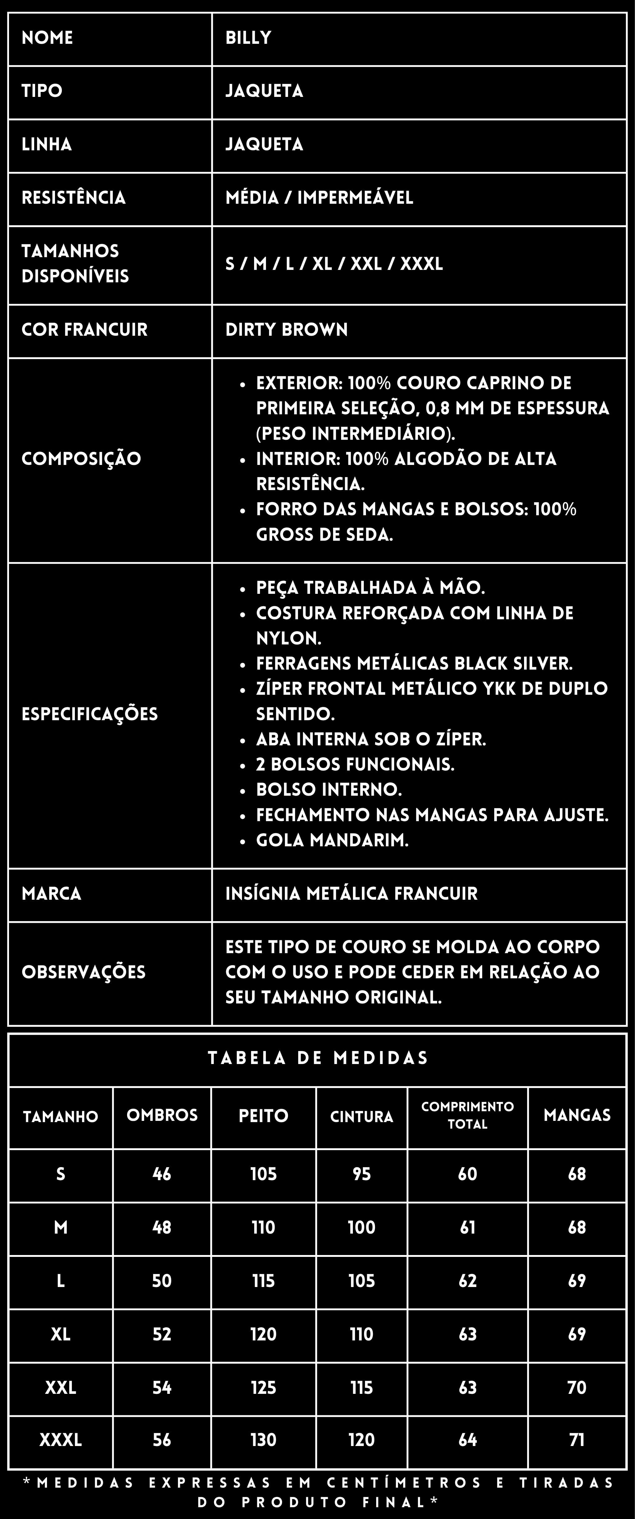 FICHA TÉCNICA_JAQUETA DE COURO_BILLY DIRTY BROWN_FRANCUIR
